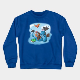 Cryptid party! Crewneck Sweatshirt